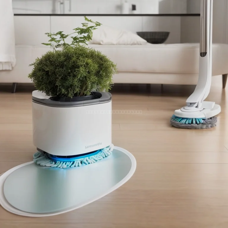 Wohnzimmer mit Wischroboter